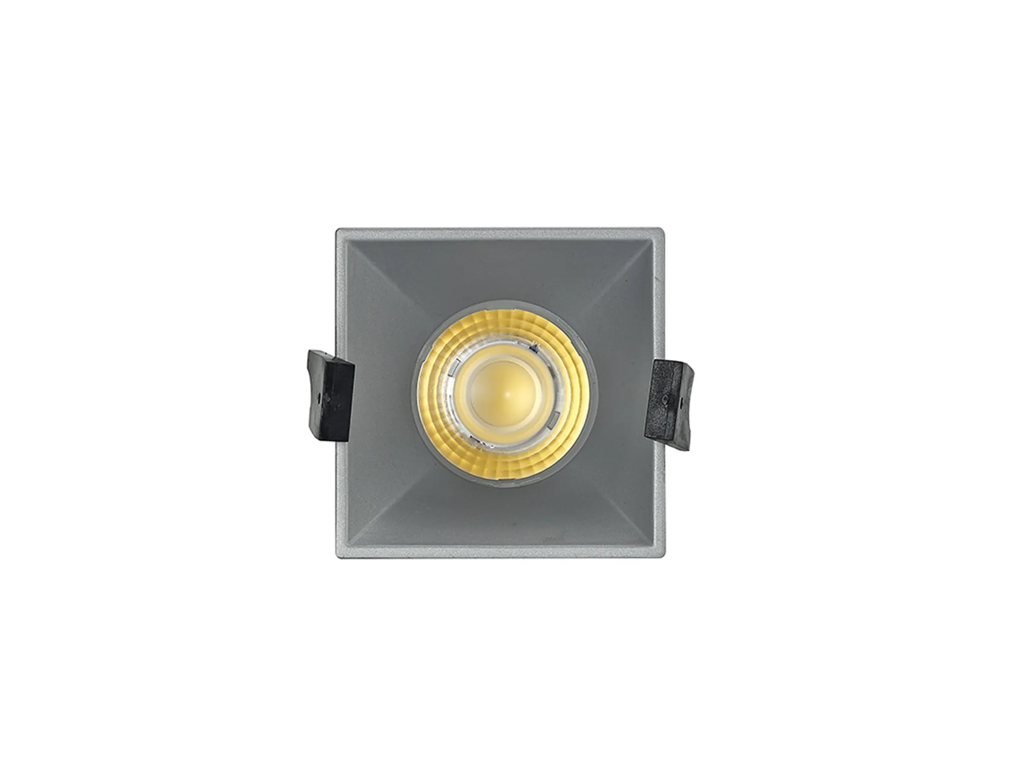 Biox 9 Tridonic Powered 9W 2700K 770lm 24° CRI>90 LED Engine Silver Square Fixed Recessed Spotlight, IP20 DM201931  Dlux Biox 9